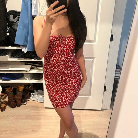 REFORMATION Abbott Floral-print Mini Dress - Picture 11 of 11